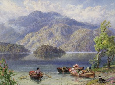 Ben Venue und Ellens Insel, Loch Katrine von Myles Birket Foster